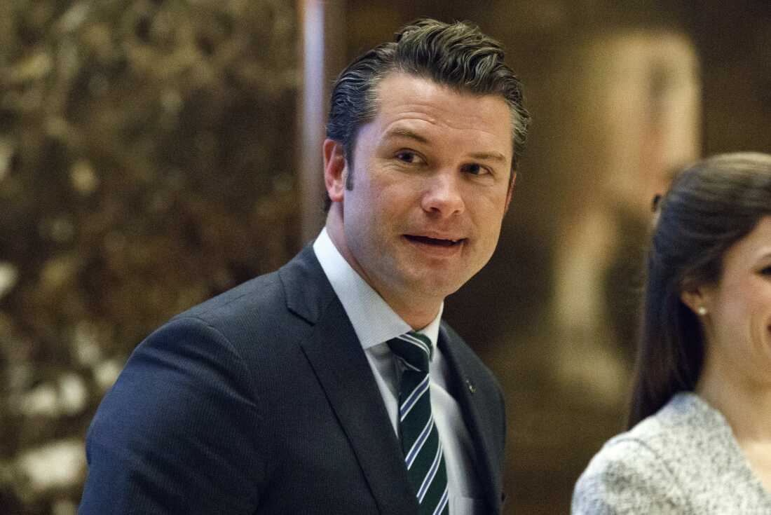 A 2016 file photo of Secretary of Defense nominee Pete Hegseth. 