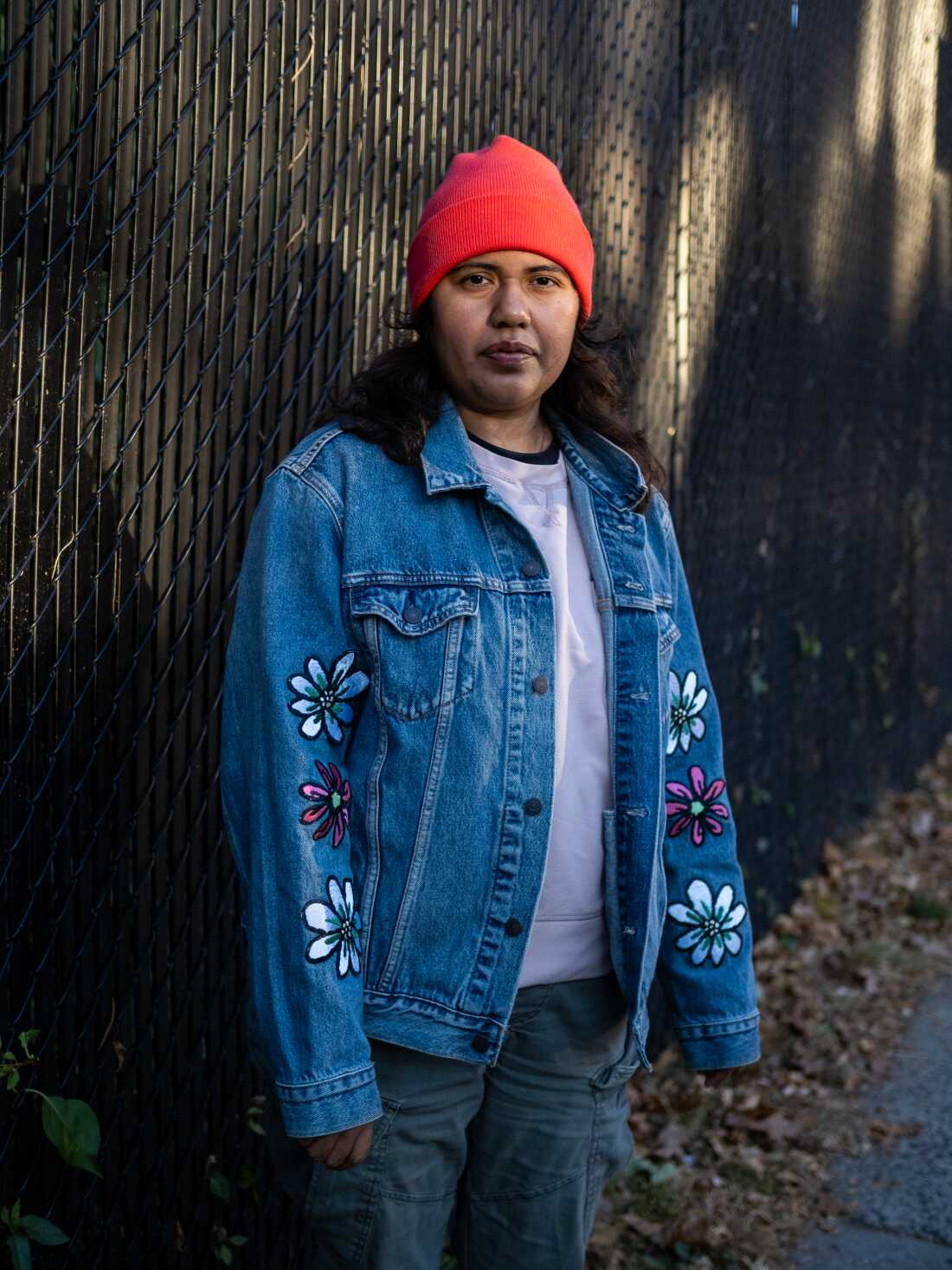Carolina Saavedra in the Bronx. Yunuen Bonaparte/NPR