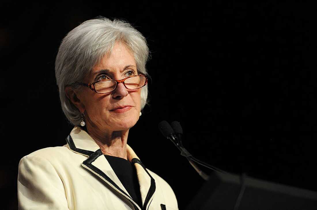 Kathleen Sebelius on May 6, 2014 in National Harbor, Md.