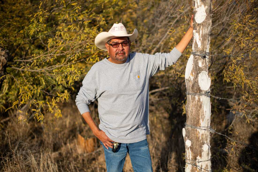 San Carlos Apache Tribe Animal Control Director Harty Bendle, Sr. Dec. 6, 2024 on the San Carlos Apache Nation.
