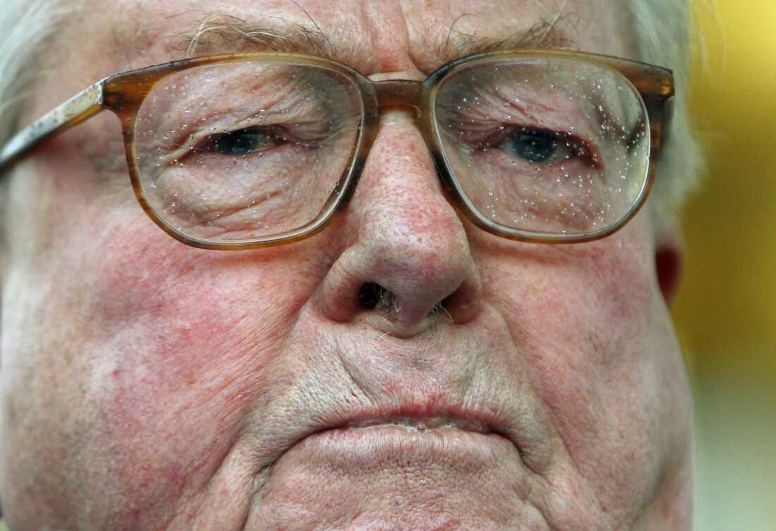 Jean Marie Le Pen delivers a speech in Paris in 2012.