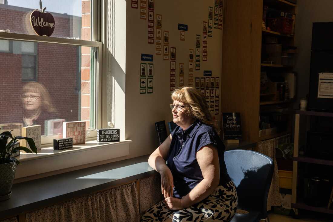 Barbara Welch, a former classroom teacher, currently coaches other teachers and roves through classrooms to work with students. Her position is completely funded by Title I, a federal grant.