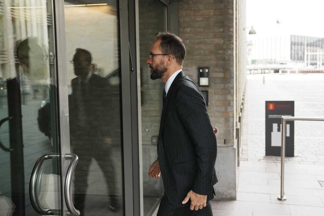 Mark Stroh, the top U.S. diplomat in Denmark, arrives the Ministry of Foreign Affairs in Copenhagen, Denmark, Wednesday, Aug. 27, 2025.