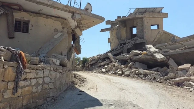 منازل مدمرة في جنوب لبنان