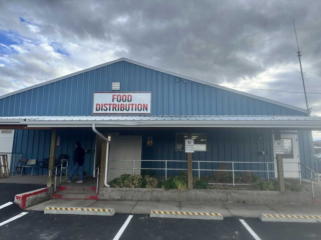 The commodity food warehouse of the Confederated Salish and Kootenai Tribes’ in St. Ignatius, Montana.