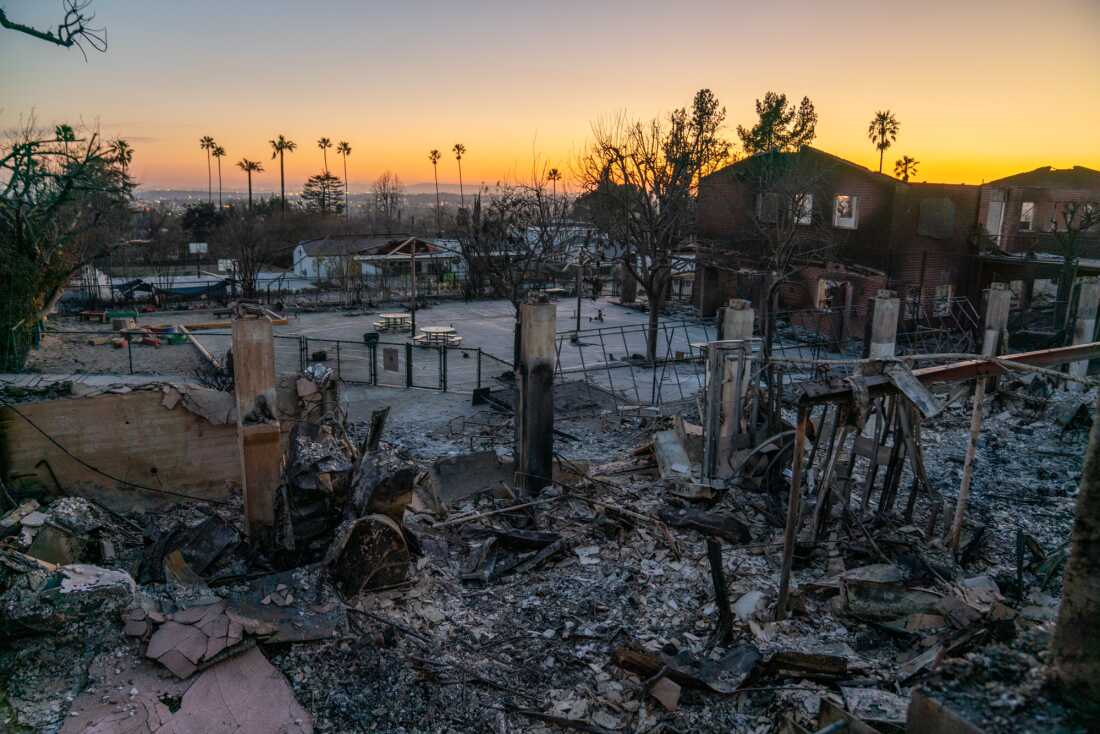 Evidence of the Eaton fire is seen in the days immediately after the fire ripped through Altadena.