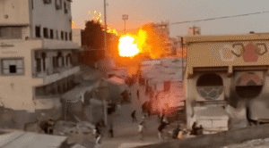 Airstrike Destroys Gaza City Mosque Near Shelter Camp