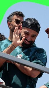 Fans greeting Egypt football team on arrival as they return home after World Cup 2026