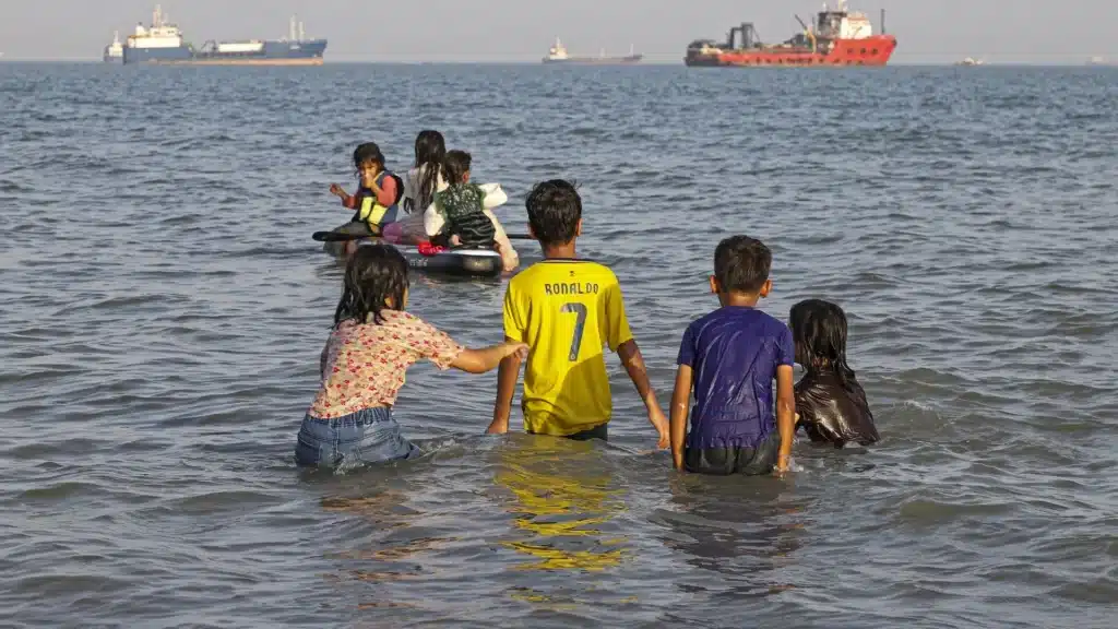 View of Iran's southern coastline communities affected by reported US strikes