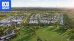 Aerial view of Halls Creek area proposed for the Aura South housing development on the Sunshine Coast.