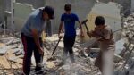 Family Clears Gaza Home Rubble by Hand