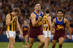 Brisbane crushes Hawthorn to strengthen top-four push